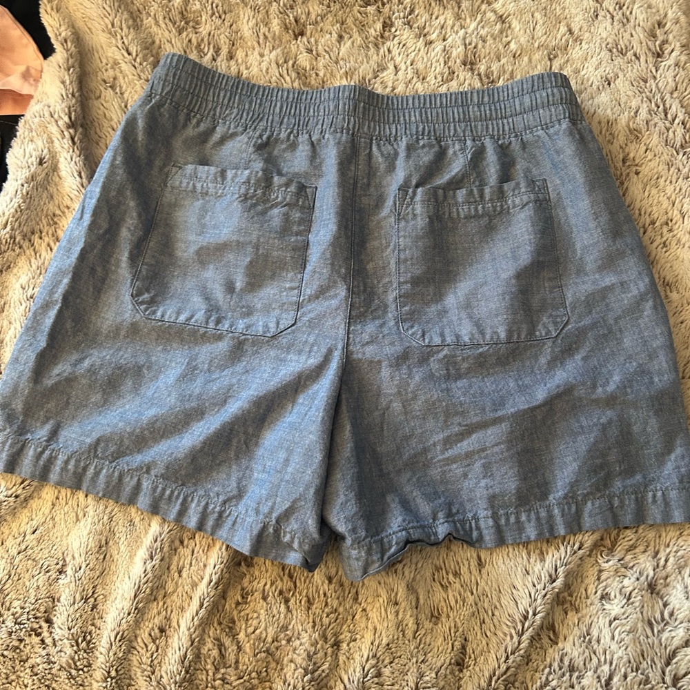 Talbots Light Blue Drawstring Shorts - image 4